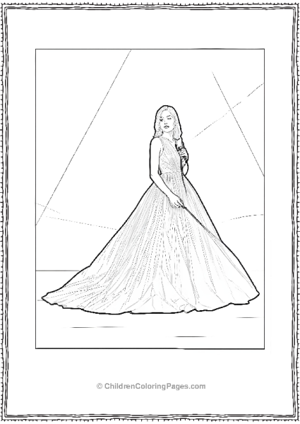Taylor Swift Wearing Dress Free PDF Printable