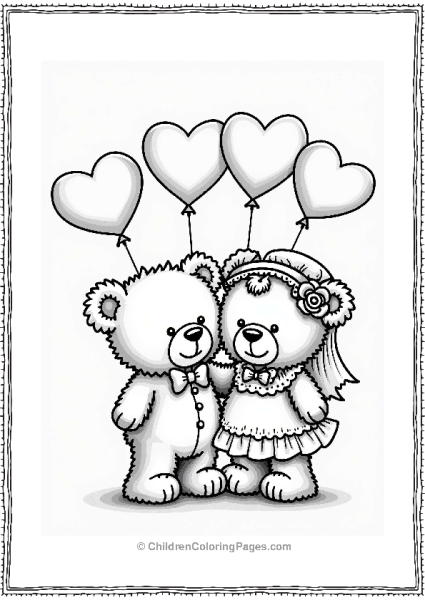 Teddy Bears Wedding Celebration Free PDF Printable