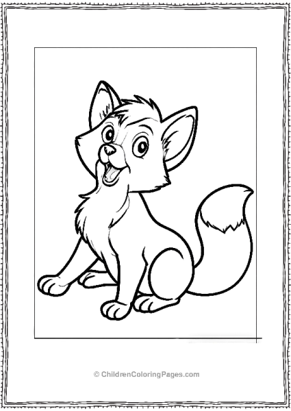 Tod Looking Happy Fox And The Hound Free PDF Printable