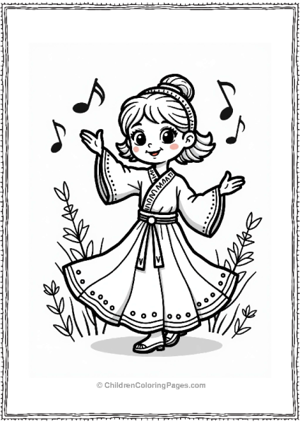 Traditional Dance At The Olympics Free PDF Printable