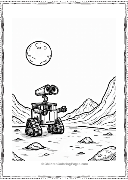 Wall E Exploring A New Planet Free PDF Printable