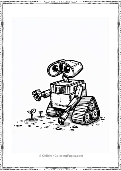 Wall E Planting Seeds In Soil Free PDF Printable
