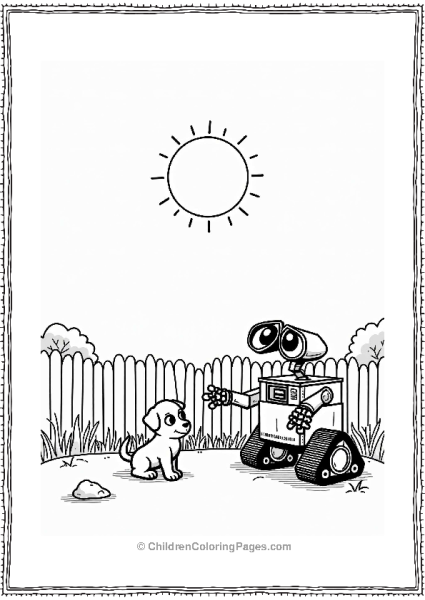 Wall E Rescuing A Puppy Free PDF Printable