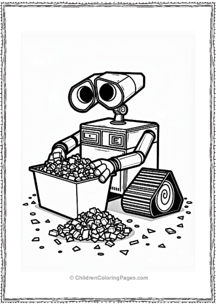 Wall E Sorting Scrap Free PDF Printable