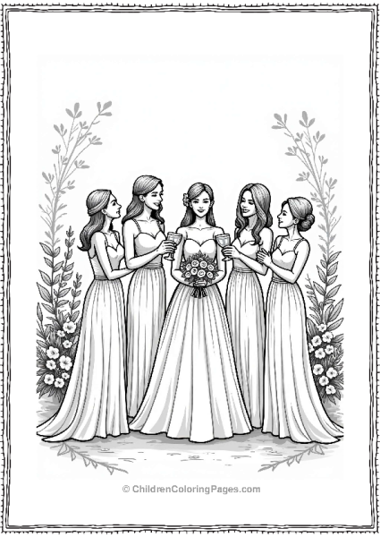 Wedding Bridal Party Toast Celebration Free PDF Printable