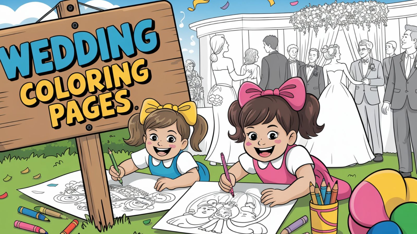 Wedding Coloring Pages – Free PDF Printables 💍👰🤵💒