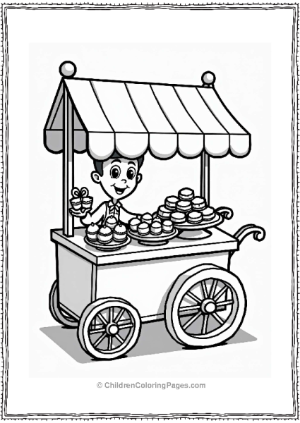 Wedding Dessert Cart With Sweet Treats Free PDF Printable