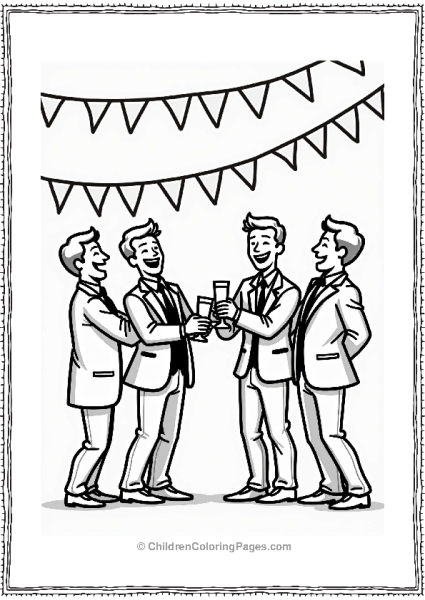 Wedding Groom And Groomsmen Celebration Free PDF Printable