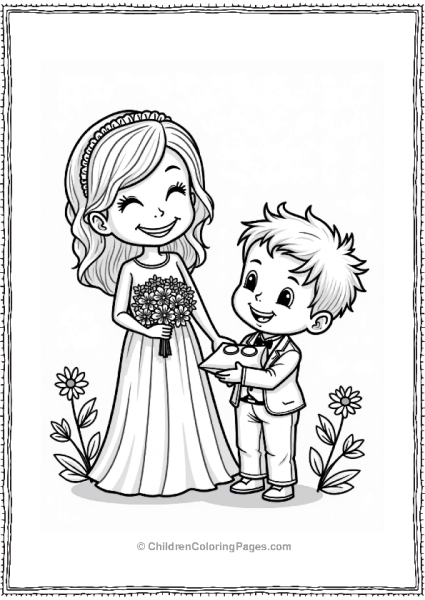 Wedding Moment With Ring Bearer Free PDF Printable