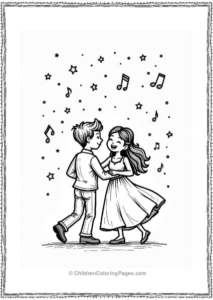 Wedding Playful Dance Under A Starry Sky Free PDF Printable