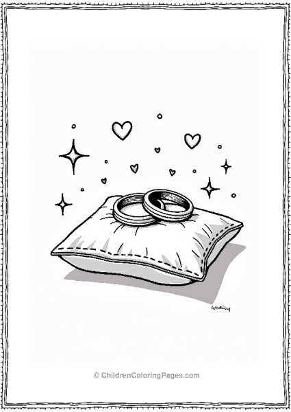 Wedding Rings On A Pillow Free PDF Printable