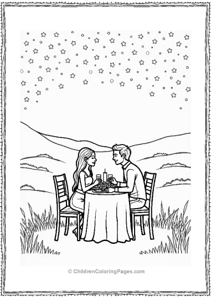 Wedding Romantic Dinner Under The Stars Free PDF Printable