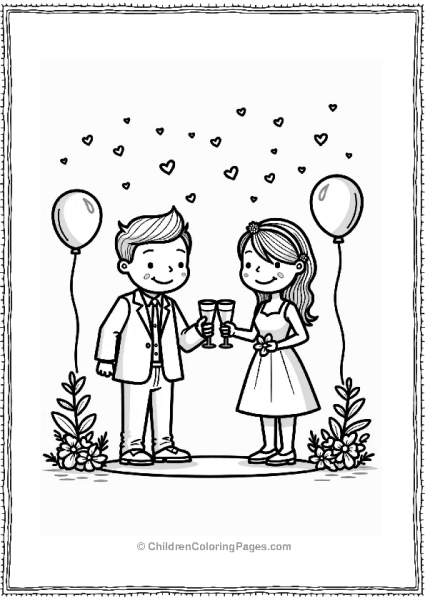 Wedding Toast Celebration Free PDF Printable