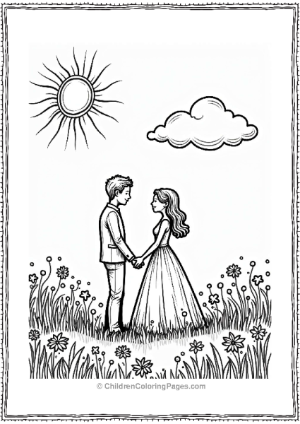 Wedding Vows In A Wildflower Field Free PDF Printable