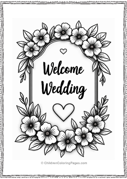 Wedding Welcome Sign For Guests Free PDF Printable