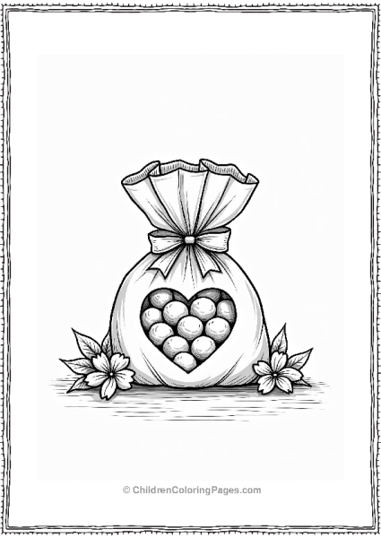 Whimsical Heart Shaped Wedding Favor Free PDF Printable