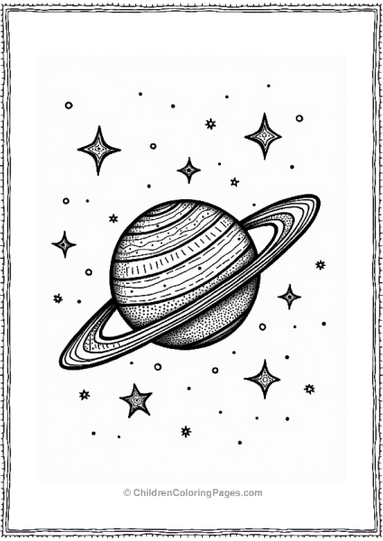 Whimsical Planet With Zentangle Art Free PDF Printable