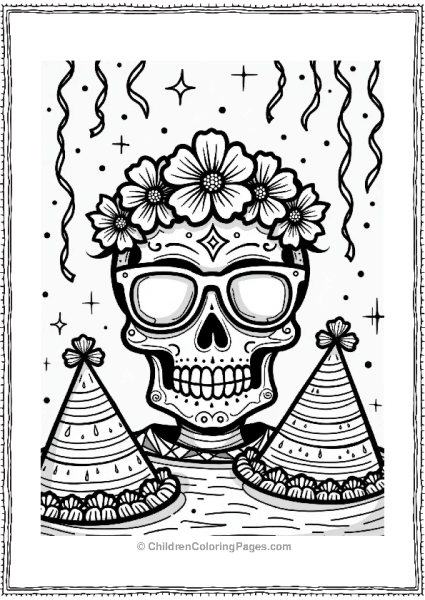 Whimsical Sugar Skull Celebration Free PDF Printable