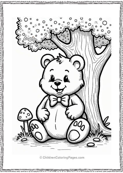 Willy Wonka Candy Apple Bear Under Lollipop Tree Free PDF Printable