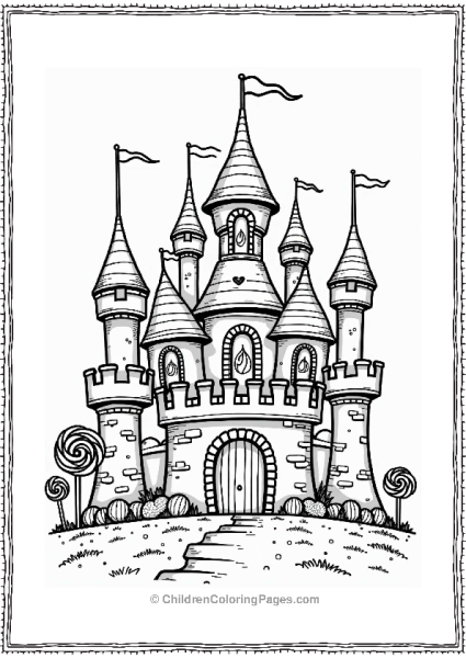 Willy Wonka Candy Castle Illustration Free PDF Printable