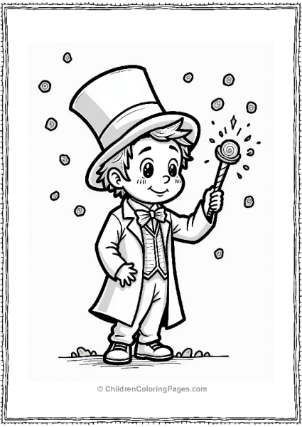 Willy Wonka Casting A Candy Spell Free PDF Printable