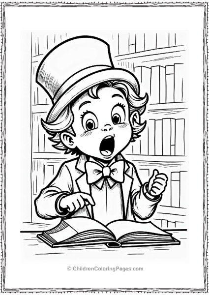 Willy Wonka Child Finds Golden Ticket In Library Free PDF Printable
