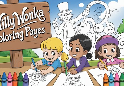 Willy Wonka Coloring Pages – Free PDF Printables  🍭🎩🍫