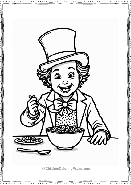 Willy Wonka Golden Ticket Discovery At Breakfast Free PDF Printable