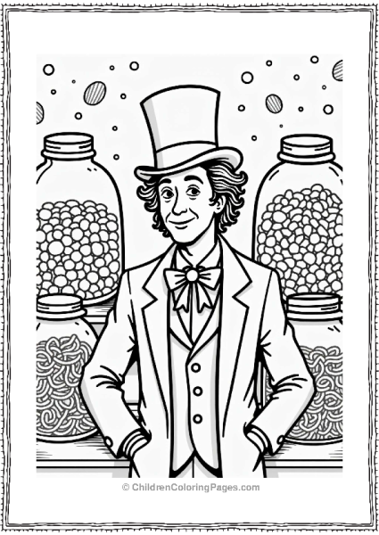 Willy Wonka In His Candy Lab Free PDF Printable