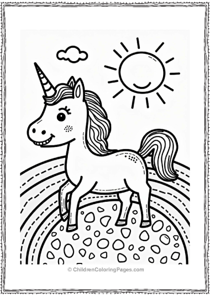 Willy Wonka Taffy Unicorn In A Jellybean Rainbow Free PDF Printable