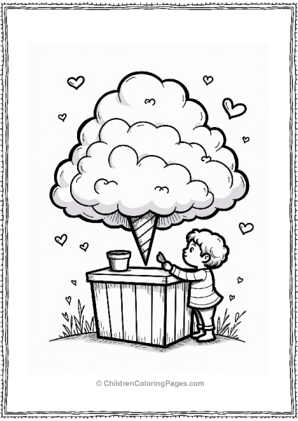 Willy Wonkas Cotton Candy Stand Free PDF Printable
