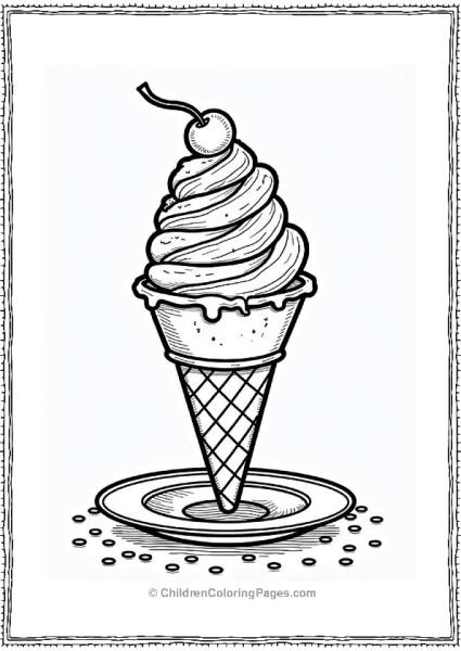 Willy Wonkas Ice Cream Cone Free PDF Printable