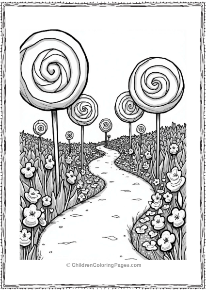 Willy Wonkas Lollipop Pathway Free PDF Printable