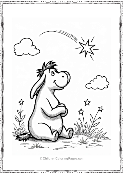 Winnie The Pooh Eeyores Wish Upon A Star Free PDF Printable