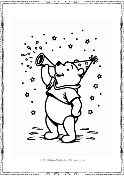 Winnie The Pooh Poohs New Years Celebration Free PDF Printable