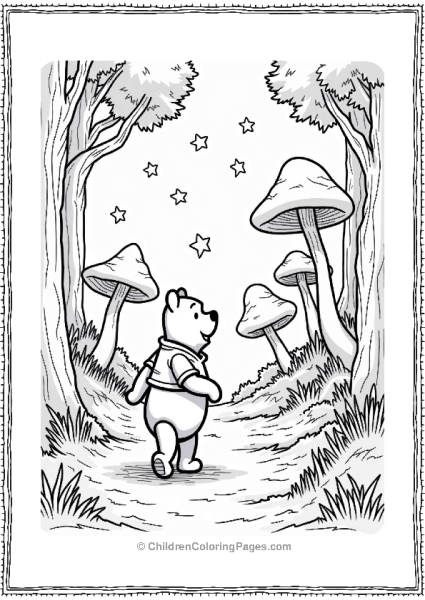 Winnie The Pooh Poohs Nighttime Adventure In A Forest Free PDF Printable
