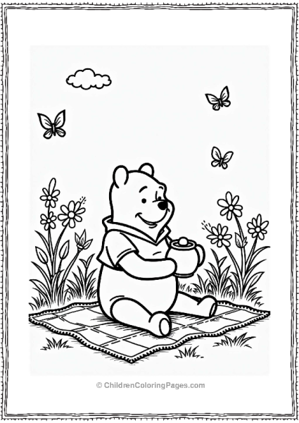 Winnie The Pooh Poohs Spring Picnic Free PDF Printable