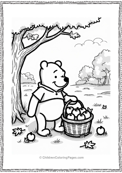 Winnie The Poohs Autumn Harvest Free PDF Printable
