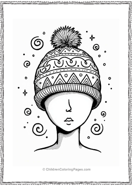 Y2K Beanie Hat Design Free PDF Printable