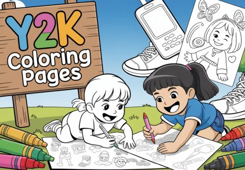 Y2K Coloring Pages – Free PDF Printables 💿✨💫📱😎