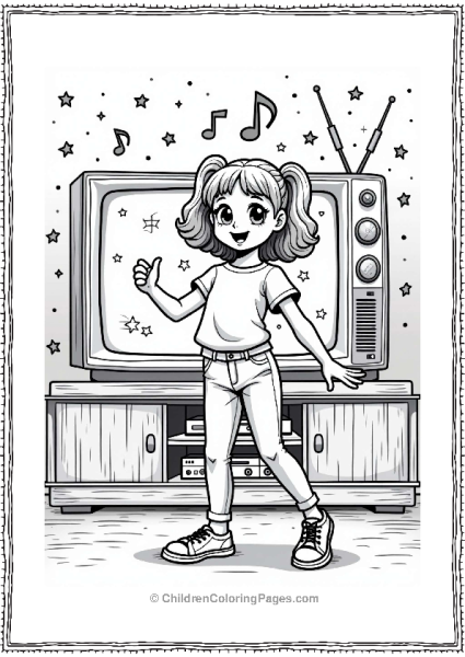 Y2K Dance Party With Music Notes Free PDF Printable
