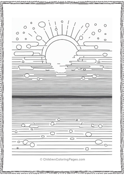 Y2K Digital Sunset Artwork Free PDF Printable