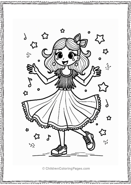 Y2K Festival Fashion Illustration Free PDF Printable
