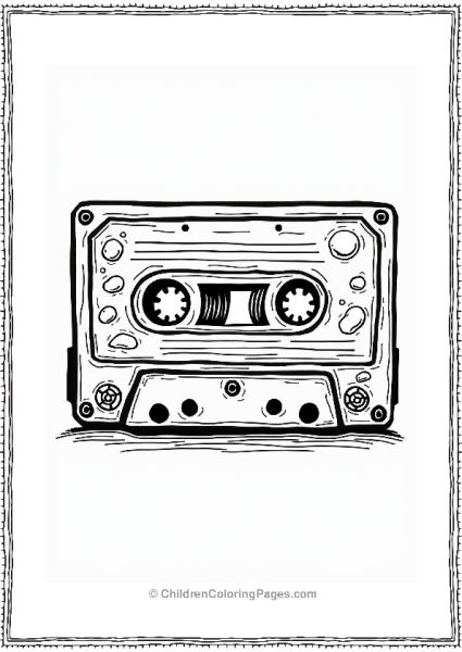 Y2K Retro Cassette Tape Design Free PDF Printable