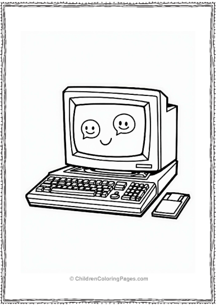 Y2K Retro Computer And Chat Window Free PDF Printable