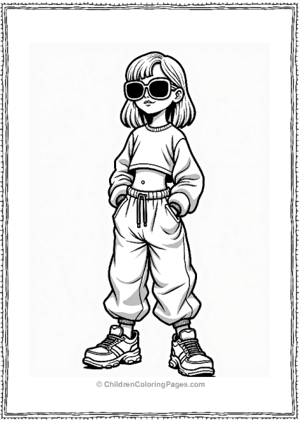 Y2K Retro Futuristic Outfit Free PDF Printable