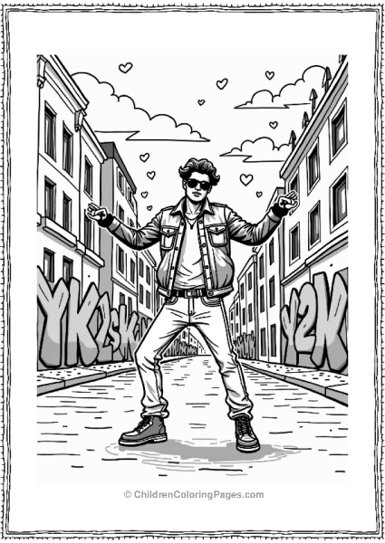 Y2K Street Dance With Graffiti Art Free PDF Printable