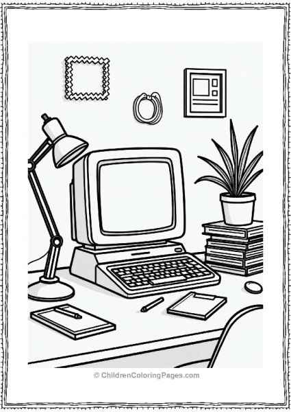 Y2K Themed Workspace Design Free PDF Printable