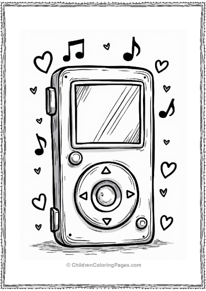 Y2K Vintage MP3 Player Illustration 1 Free PDF Printable