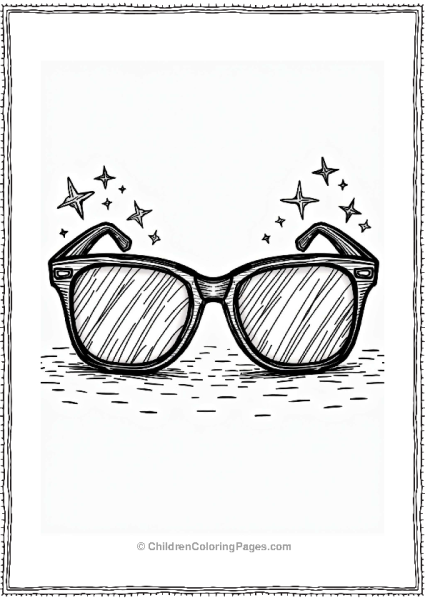 Y2k Neon Sunglasses With Funky Design Free PDF Printable